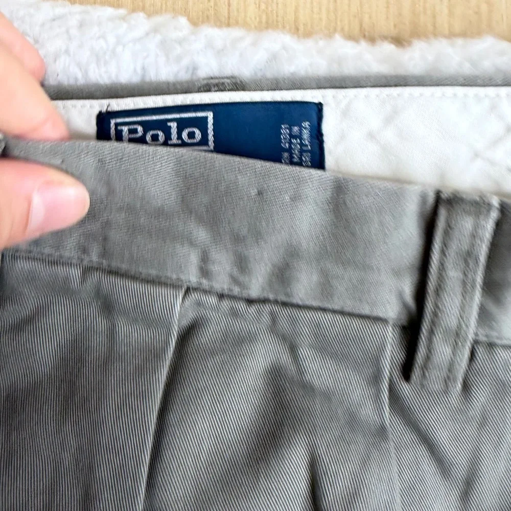 Vintage Polo Ralph Lauren Andrew pants Pants Olive Green Pleated 36x36 (36x29)